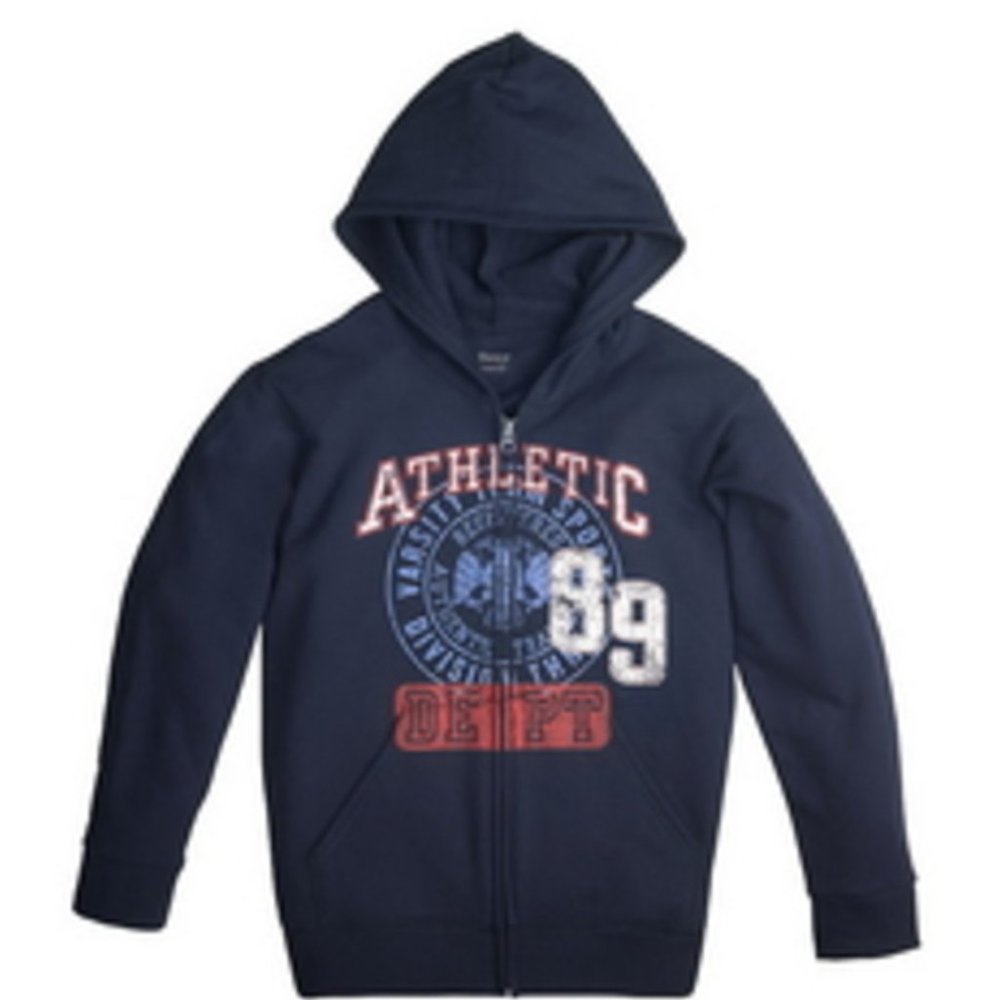 Hanes D206 Boy's Full Zip Hoodie w/FreshIQ NWOT